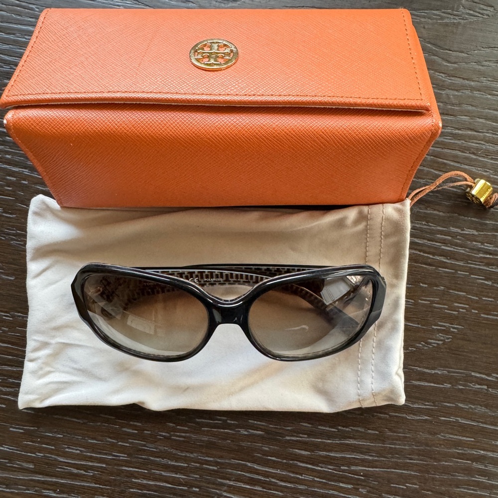 Tory Burch Black and Brown Sunglasses